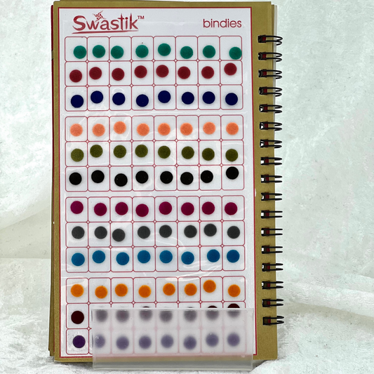 Bindi Book in plain and various different, sizes and colours. Prefect for Indian weddings, parties and special occasions.