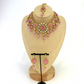 ﻿Choker set with pink, clear stones and pink beads.  Set includes choker, tikka and earrings.  Prefect for Indian weddings, parties and special occasions.  Latest 2022 fashion. High end Indian fashion jewellery with top quality stones and beads.