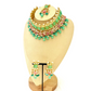 ﻿Choker set with with green, clear stones and pink and blue beads.  Set includes choker, tikka and earrings.  Prefect for Indian weddings, parties and special occasions.  Latest 2022 fashion. High end Indian fashion jewellery with top quality stones and beads.